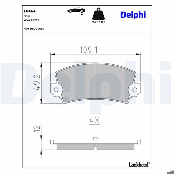 DELPHI LP464 | Fren Balatası