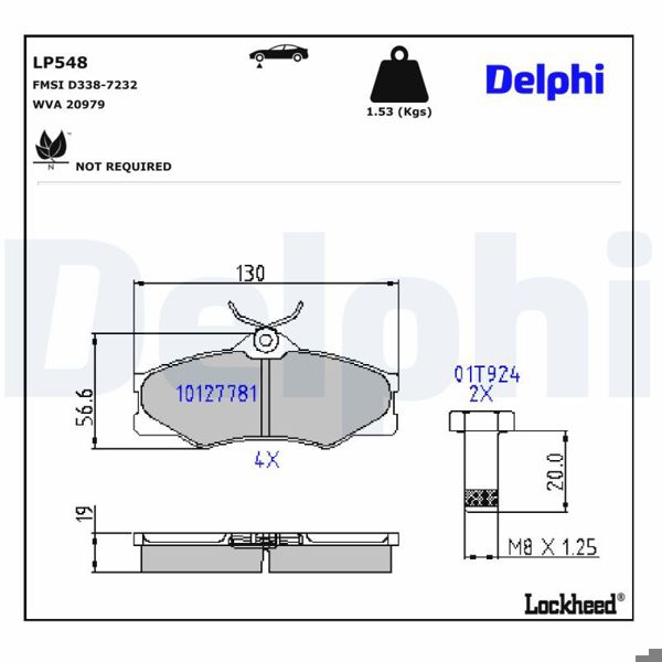 DELPHI LP548 | Fren Balatası
