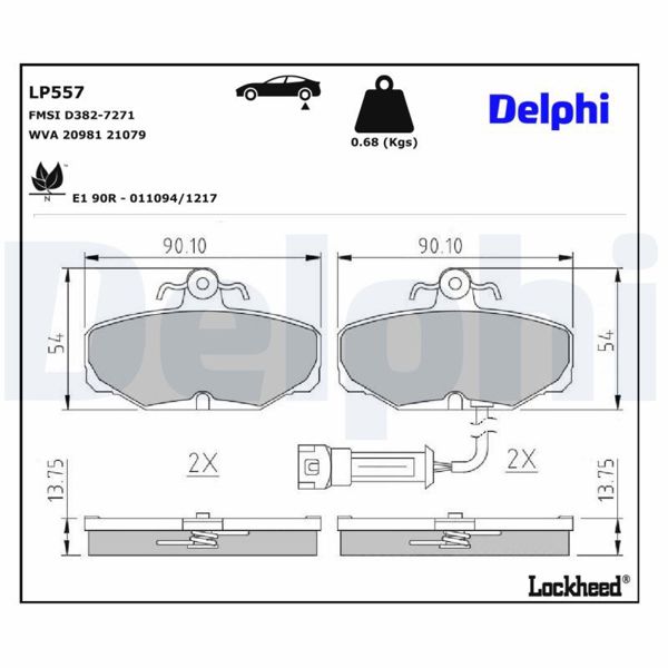 DELPHI LP557 | Fren Balatası