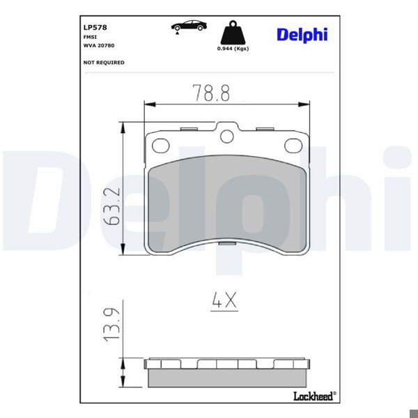 DELPHI LP578 | Fren Balatası
