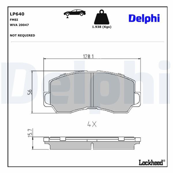 DELPHI LP640 | Fren Balatası