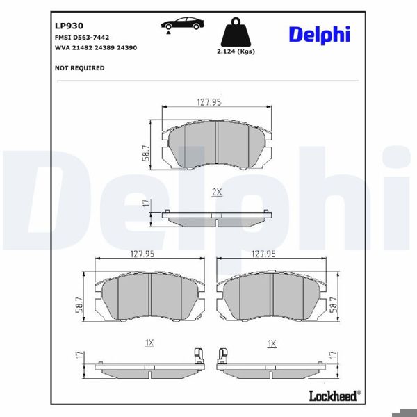 DELPHI LP930 | Fren Balatası