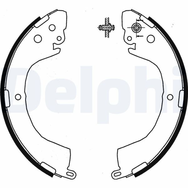 DELPHI LS1852 | Kampana Balata Mitsubishi L200 98-07 L400 95-/
