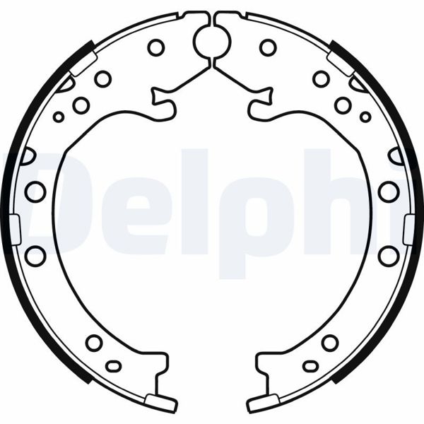 DELPHI LS2034 | Balata El Fren Pabuç-(Honda: CRV 2007-2018 4Wd)
