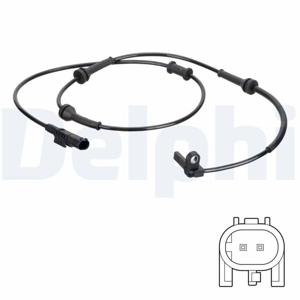 DELPHI SS20764 | ABS Sensorü-Abarth / Fiat 07 / 2007 -