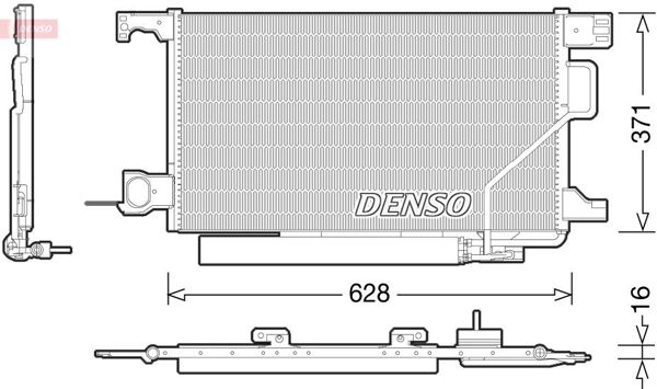 DENSO DCN17026 | Klima Radyatörü W203 02-07 Cl203 02-08 S203 02-07 C209 02-09 A209 03-10