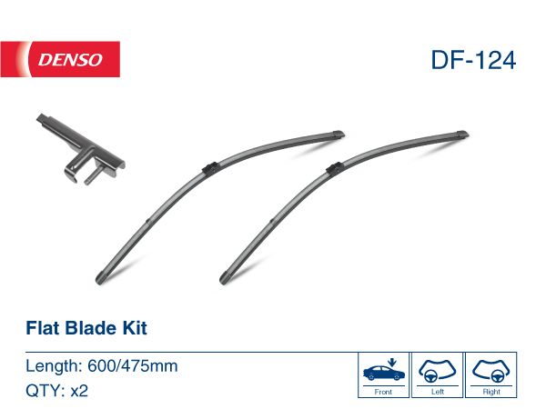 DENSO DF-124 | Silecek Seti 600-475mm BMW E90-E91