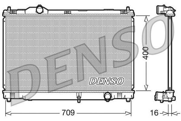 DENSO DRM51008 | Su Radyatörü Lexus Gs-S19-300 400×709X16 05-11