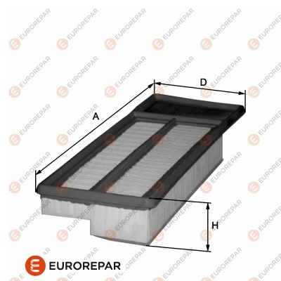 EUROREPAR 1680327980 | Hava Filtresi Fiat 500 500C 500L Doblo Egea Fiorino Grande Punto Idea Panda Punto Evo 1.3 Mjet 09 > A