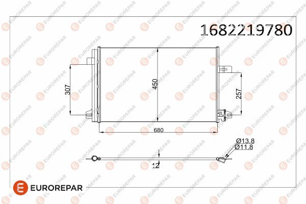 EUROREPAR 1682219780 | Klima Radyatörü Ac 1015 000S