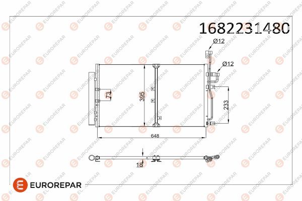 EUROREPAR 1682231480 | Klima Radyatörü Captiva 07 > 10 Antara 07 >