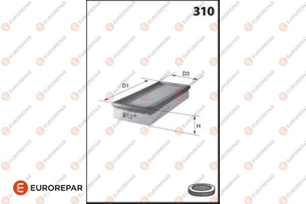 EUROREPAR 1682258080 | Psa / Erp Hava Filtresi Ibiza IV Toledo IV Fabia III Yeti Octavia III Polo V Golf VII