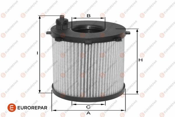 EUROREPAR 1682278780 | Psa / Erp Yağ Filtresi Turbo Dizel 407 607 C5 C6 Dt17ted4
