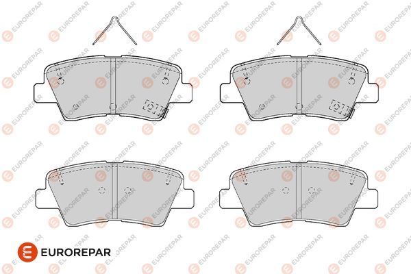 EUROREPAR 1682312780 | Psa / Erp Fren Balatası Hyundai i10 1.2Mpi 84Ch (62Kw)-G4lf Gdb3537