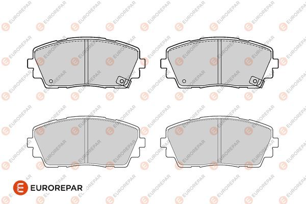 EUROREPAR 1682322480 | Psa / Erp Fren Balatası Kia Picanto 1.2Cvvt 86Ch (63Kw)-G4la Gdb3535-4265