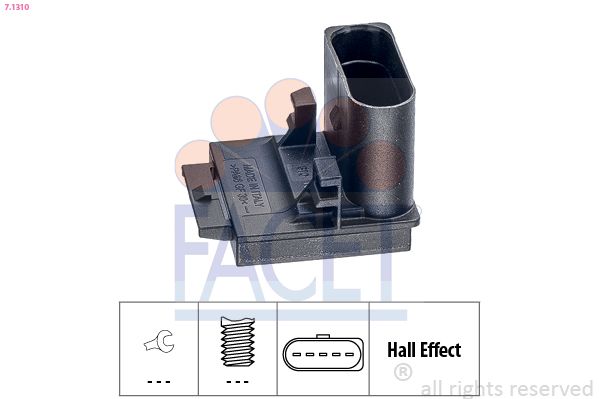 FACET 7.1310 | Hall Sensörü (Deb. Üst Merk.) Passat 06 > 08