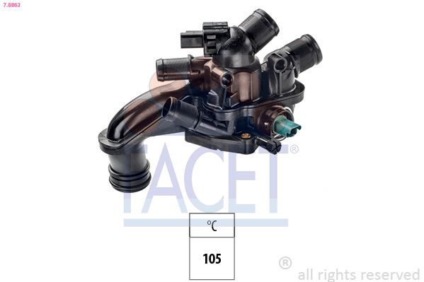 FACET 78863 | Su Dagıtıcı Peugeot P207 P308 P3008 P5008 Partner Tepee Citroen C3 C4 Ds3 Berlingo