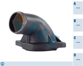 FAE 54301 | Soğutma Suyu Flansi Termostat Muhafazası İçin Caddy II Golf II III Jetta II 90 -