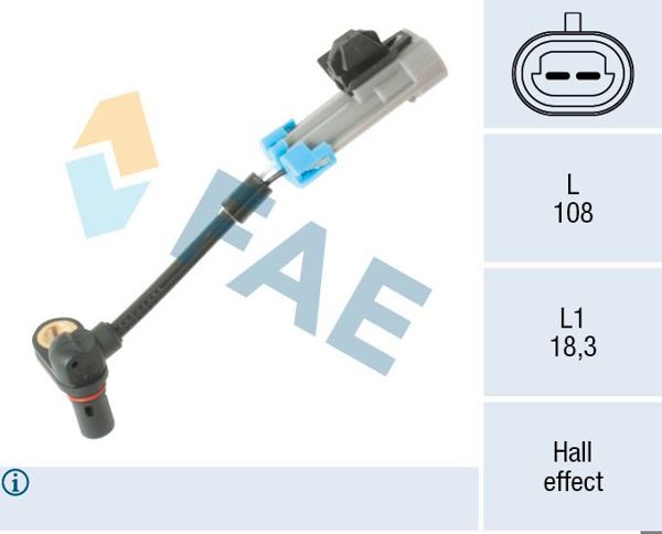 FAE 78663 | ABS Sensörü Opel Antara / Chevrolet Captiva Ön