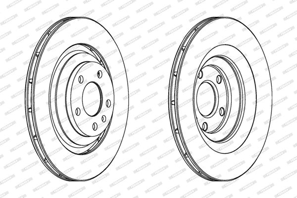FERODO DDF1240C | VW A6 05-11 Fren Diski Arka 4F0615601f