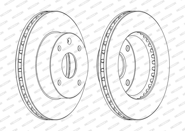 FERODO DDF1257C | Chevrolet Lacetti Fren Disk 96549782 | 1 Adet