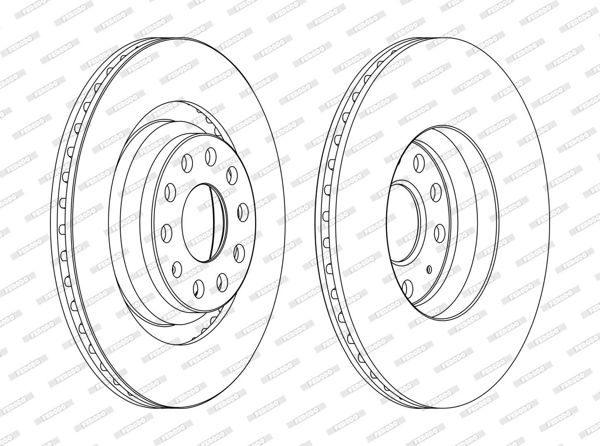 FERODO DDF1503C | Arka Fren Aynası Golf V / VI Passat 05-Eos 06-A3 03-Scirocco 08 -