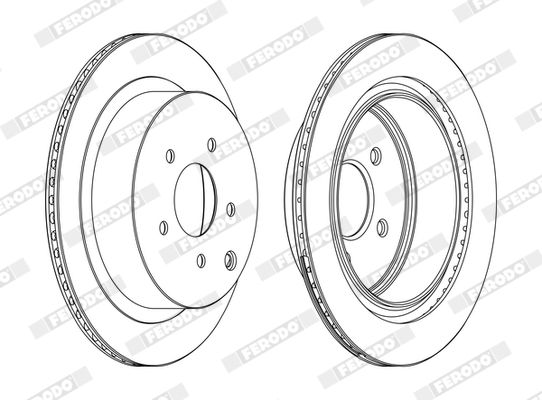 FERODO DDF1506C | Nissan Infiniti Fx-M-Murano Arka Fren Diski 308Çap