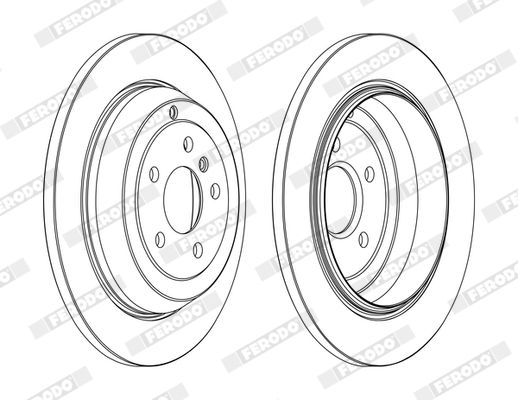 FERODO DDF1530C | M.Benz W164 Fren Aynası Arka Takım 320-350 1644230512