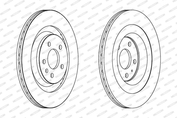 FERODO DDF1667C | VW A4 A5 A6 08-18 Fren Diski Arka 8K0615601c