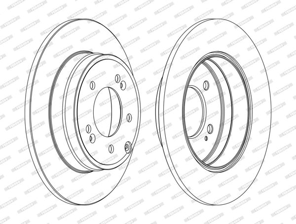 FERODO DDF1787C | Fren Diski Arka Hyu Sonata 2.0 05-08 Optıma 12 -