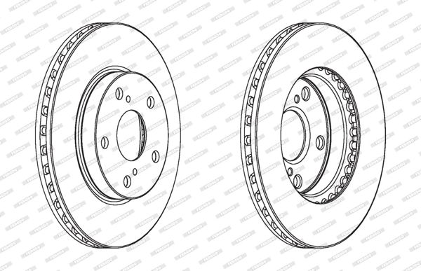 FERODO DDF1789C | Toyota Corolla 06-13 Benzinli Auris 07-13 Ön Havalı Fren Diski Tkm 275-5 43512-12670