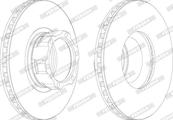 FERODO FCR119A | Fren Disk Aynası 668 Ön Varıo D324-98200 0876 | 1 Adet