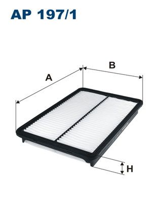 FILTRON AP197-1 | Hava Filtresi 13-Santa Fe-Sportage 2.0-2.2Crdi