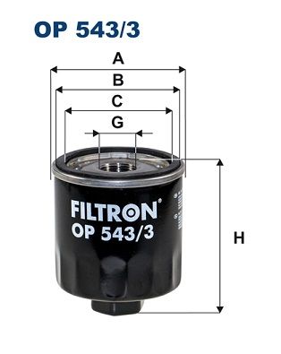 FILTRON OP543-3 | Yağ Filtresi 17-Transit.V363 2.0Ecoblue4×4