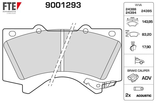 FTE 9001293 | Ön Fren Balatası Land Cruiser 09-12 Lexus 07->