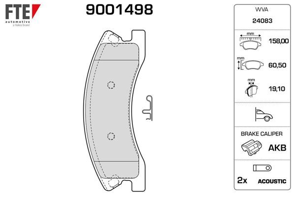FTE 9001498 | Ön Fren Balatası Jeep Grand Cherokee II
