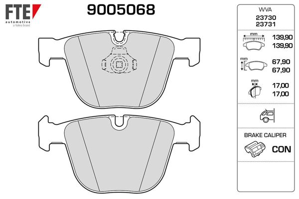 FTE 9005068 | Fren Balatası Arka