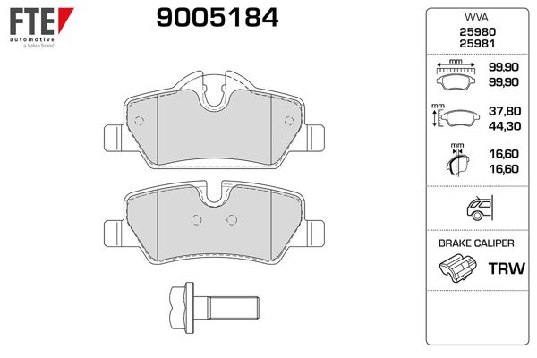 FTE 9005184 | Fren Balatası Arka Mini F55 F56 F57