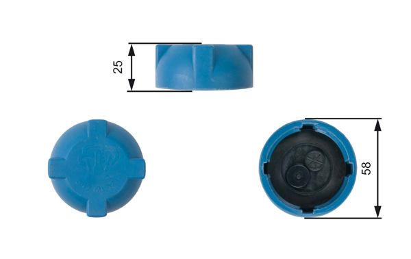 GATES RC203 | Soğutma Kapağı (Audi: A4 1.8 1.9 TDI 94-01 A6 94-97 A8 96-02)