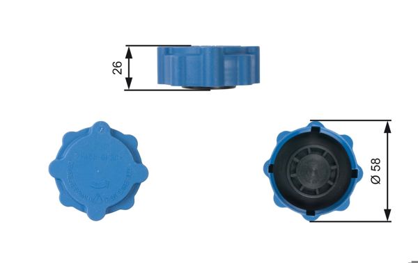 GATES RC214 | Radyatör Yedek Su Depo Kapağı