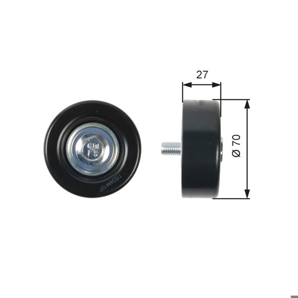 GATES T36409 | V Kayış Gergi Rulmanı (Chevrolet: Epica 2.0 2.5 06-11)