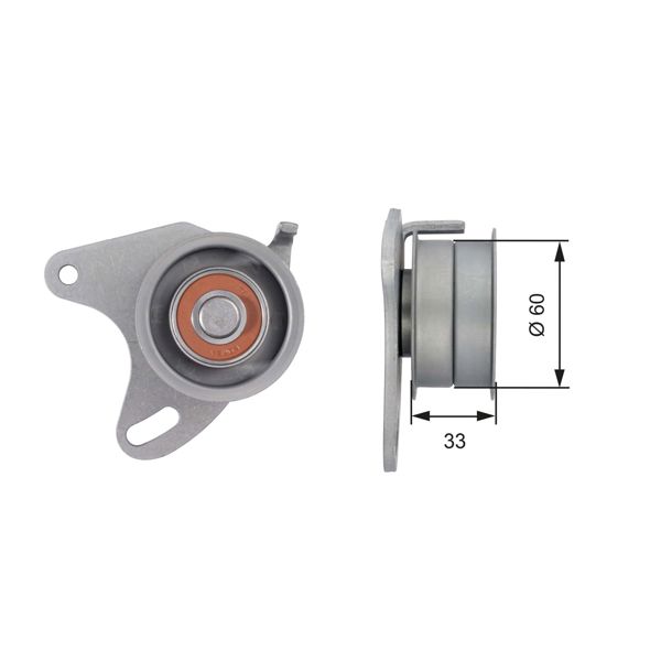 GATES T42129 | V Kayış Gergi Rulmanı Kia K2500/H100/H-1/Starex/L200/L300 Dizel