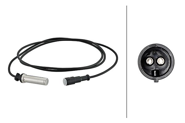 HELLA 6PU230048-141 | ABS Sensörü Man-Scania-Renault Daf Lff 45 Lf 55 01 > Volvo Fh 12 Fh 16 93 > 1715 mm-2 Pin