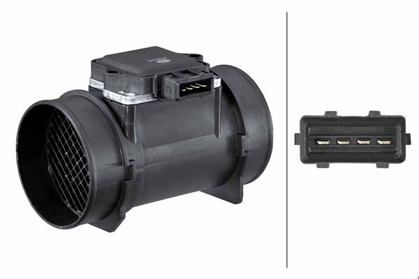 HELLA 8ET009142-081 | Hava Hacmı Ölçme Cihazı 4-Kutuplu 70 mm Opel Omega-Vectra