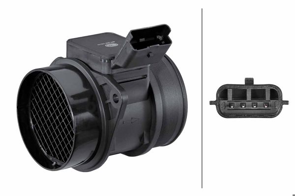 HELLA 8ET009142-101 | Hava Hacmi Ölçme Cihazı, 5-Kutuplu, 70 mm, Citroen / Fiat / Lancia / Peugeot