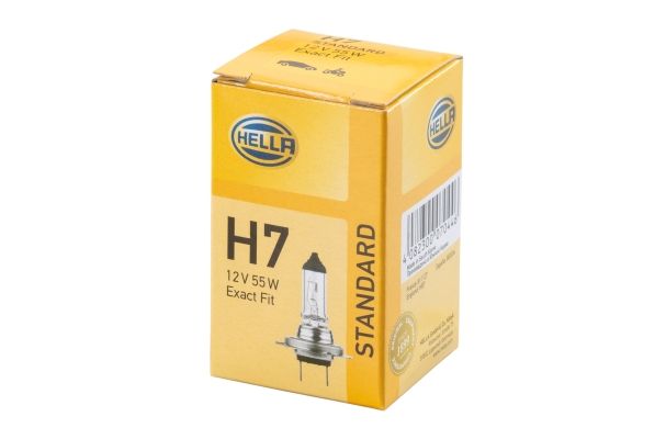 HELLA 8GH007157-121 | Ampül H7 12V 55W Px26d Standard