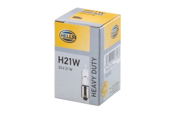 HELLA 8GH008417-012 | Ampül 24V 21W H21w Halojen Bay9s-Iveco / Man-Tgs / Mercedes-Benz / Scania-G Serisi / Volvo | 10 Adet