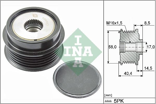 INA 535028010 | Alternatör Kasnağı 10- i10- i20-Rio III
