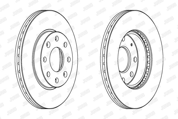 JURID 563019JC | Fren Diski Chevrolet Aveo / Kalos T200 T255 Takım Ön