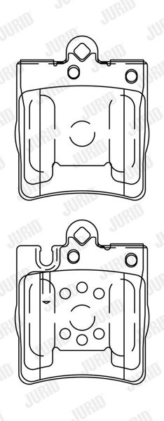 JURID 571988J | Fren Balatası 210 Arka Tek Pim 203 / 209 / 171 Sport